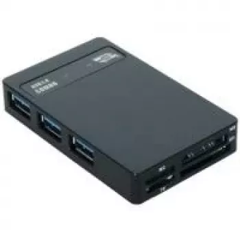 EXSYS EX-1635 USB 3.2 Gen 1 daugiaformatis kortelių skaitytuvas - juodas