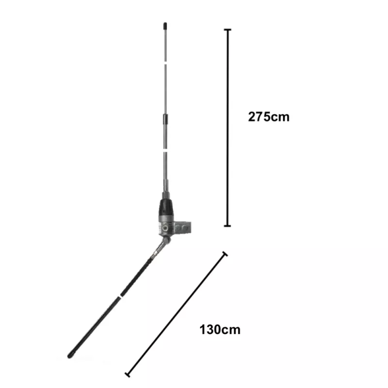 Midland Albrecht AE LS Boomerang 27-A balkono antena, 275 cm, 600 W, aliumininis radiatorius 6350
