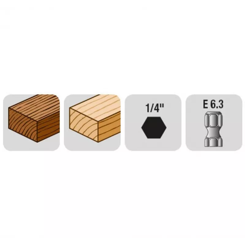 kwb 513904 medienos grąžtas 4 mm x 50 mm