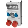 MENNEKES AMAXX sieninė kištukinių lizdų kombinacija 930014, 32A 400V, 2x CEE + 2x Schuko, IP44