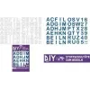 ROTH lydomos raidės DIY audinio mokykliniam kūgiui, baltos, A–Z abėcėlė, 150 x 210 mm lapas, 1 lapas 658116