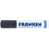 FRANKEN JumboMarker Whiteboard Marker, Chisel Tip 4-12 mm, Black, Refillable, Dry-Wipe, Low Odour, 1 Piece (Z1910 10)
