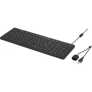 Renkforce IP68 pramoninė USB klaviatūra, juoda, atspari purslams ir dulkėms (iM-IKB106-BK)