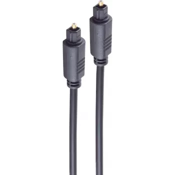 SHIVERPEAKS 3,0 m Toslink į Toslink optinis garso kabelis, auksuoti jungtys, juodas BS69004-3.0