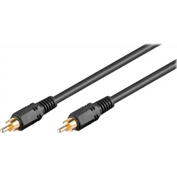 Wentronic AVK 238-1500 RCA kabelis 15 m juodas, male to male, 50338