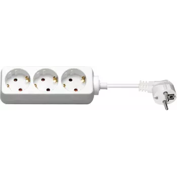 Wentronic Goobay 3 lizdų Schuko elektros skirstytuvas, 3 m kabelis, baltas 51075