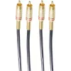shiverpeaks BASIC-S 2x RCA į 2x RCA garso kabelis, 5,0 m, juodas BS40225
