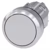 Siemens SIRIUS ACT mygtuko priekinis elementas, metalinis, aukšto blizgumo, pilkas (3SU1050-0AB80-0AA0)