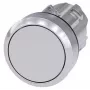Siemens SIRIUS ACT mygtuko priekinis elementas, metalinis, aukšto blizgumo, pilkas (3SU1050-0AB80-0AA0)
