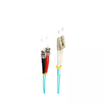 shiverpeaks BS77945/3 šviesolaidinis patch kabelis 5 m LC ST OM3 Aqua