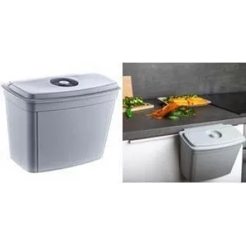 keeeper Milan 4L pakabinama virtuvės šiukšlių dėžė, Nordic Grey, su dangteliu, PP 1031213000000