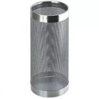HELIT H2515500 metalinis skėčių stovas, perforuoto dizaino, chromuotas, apvalus, skersmuo 240 mm, aukštis 490 mm