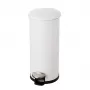 helit the zinc pedalinė šiukšliadėžė 20L balta, milteliniu būdu dažytas plienas, apvali, soft-close H2406605