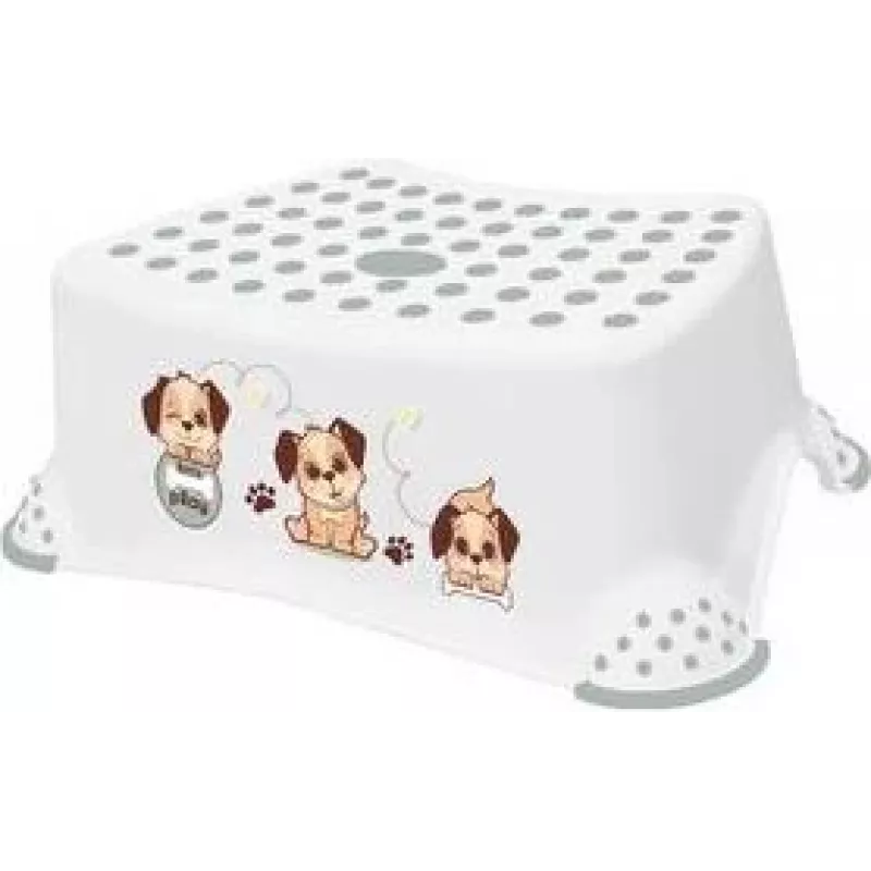 keeeper vaikiška pakopėlė tomek dogs, balta, 80 kg apkrova, gumuotas paviršius ir kojelės 1864210034400