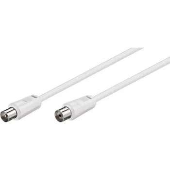 TECLINE Wentronic Goobay antenos jungties kabelis, baltas, 20 m - IEC koaksialinis vyriškas į IEC koaksialinį moterišką (50125)