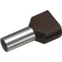 Cimco dviguba vielos galinė įvorė 1,5 mm² 8 mm dalinai izoliuota juoda 18 2470 100 vnt.