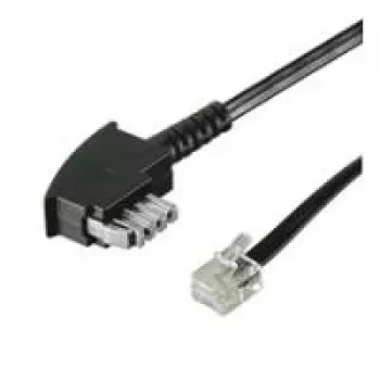 Wentronic Goobay TAE-N į RJ11/RJ14 telefono kabelis, 3 m, juodas 50951