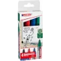 EDDING 360 Whiteboard Marker Assorted Colours 1.5-3.0 mm 4 Pieces (4-360-4-2)