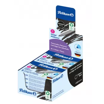 Pelikan eco tušinukų šerdelė Pelikano/Twist rašikliams, mėlyna, 65% perdirbto plastiko, 1 vnt. 300010005