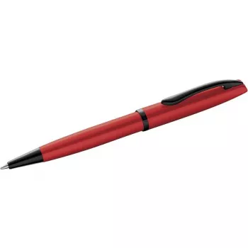 Pelikan Jazz Noble Elegance rutulinis rašiklis, raudonas metalas, sukamas, vidutinio storio mėlynas rašalas 300010128