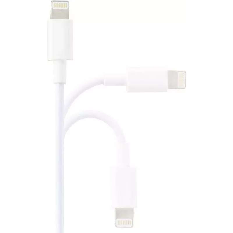 Renkforce USB 2.0 USB-A į Apple Lightning kabelis 1 m, baltas matinis RF-5724084