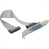 Delock 84300 prailginimo laikiklis su lygiagrečiuoju DB25 (moterišku) prievadu ir 26-pin IDC - 25 cm