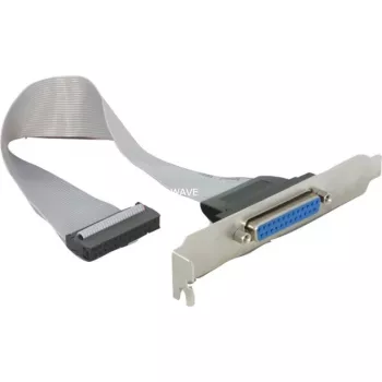 Delock 84300 prailginimo laikiklis su lygiagrečiuoju DB25 (moterišku) prievadu ir 26-pin IDC - 25 cm