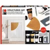 Marabu STRUCTURED ART akrilinės struktūrinės pastos rinkinys, 3 x 100 ml, baltas, vandens pagrindo, kreminės-tešlinės konsistencijos, matinis