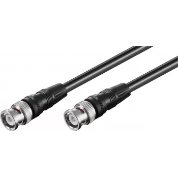 Wentronic Goobay BNC sujungimo kabelis, juodas, 2 m - BNC male į BNC male (50086)