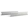 SCHROFF 23130084 19 inch tvirtinimo rinkinys - plieninis, cinkuotas, 2 laikikliai, 4 varžtai M4x10, 4 veržlės M4, 4 poveržlės, 4 plastikinės poveržlės