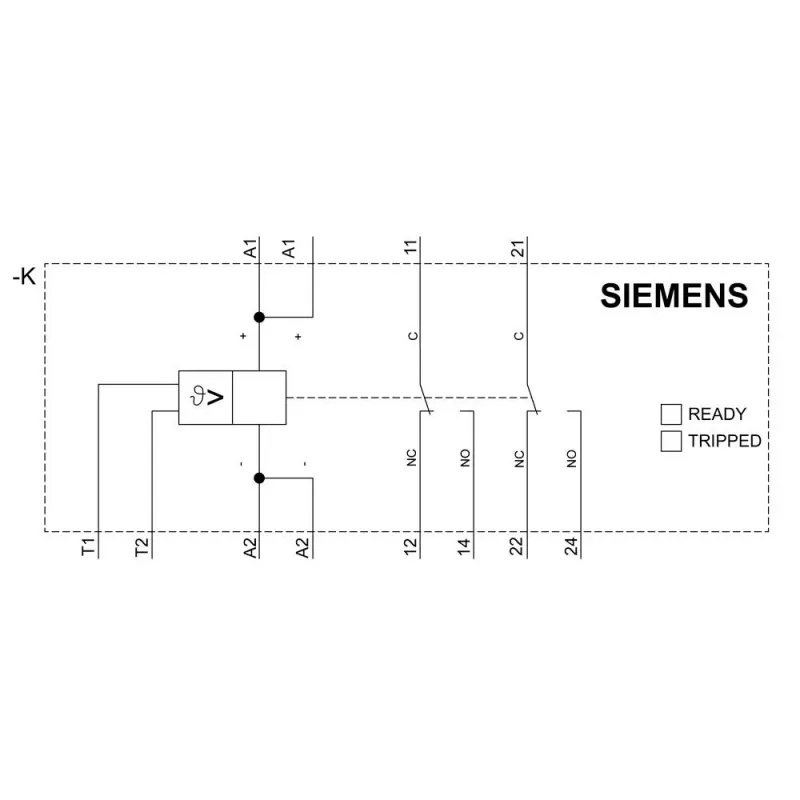 Siemens SIRIUS 3RN2 šiluminė apsaugos relė 0,7-1,0 A Class 10 S00 varžtiniai gnybtai 3RN2010-1BW30
