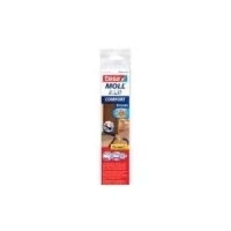 tesa Moll COMFORT durų sandarinimo juosta, ruda, 40 mm x 1 m, lipni aliuminio