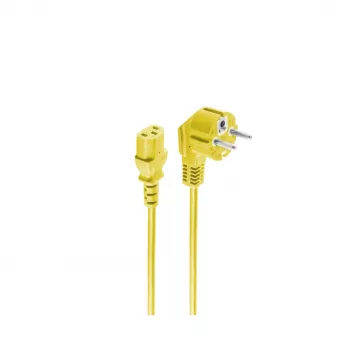 shiverpeaks BASIC-S maitinimo laidas Schuko į IEC C13, 1,8 m, geltonas BS09-05182