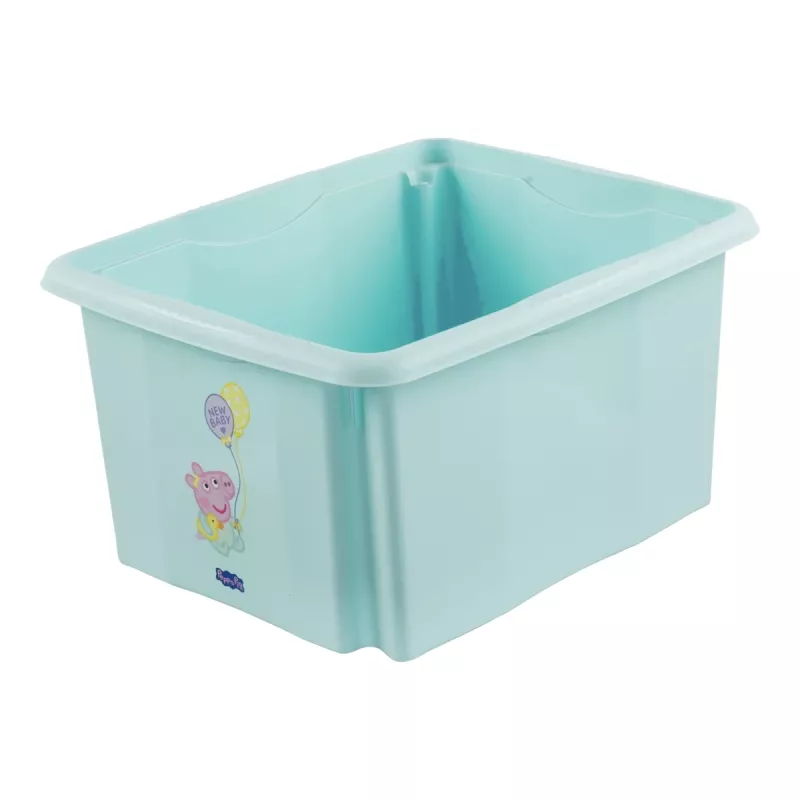 keeeper karolina Peppa Pig 24 litrų dėžė su dangčiu, PP, akvamarino spalvos, 1 vnt., 1223762433600