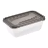 keeeper fredo fresh maisto laikymo indų rinkinys, 2 x 3,3 l, stačiakampiai, permatomi su pilkais dangčiais 3068082700000
