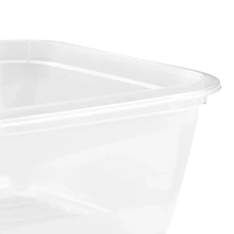 keeeper fredo fresh maisto laikymo indų rinkinys, 3x 1,25 L, stačiakampiai, permatomu pagrindu ir pilku dangteliu 3067582700000