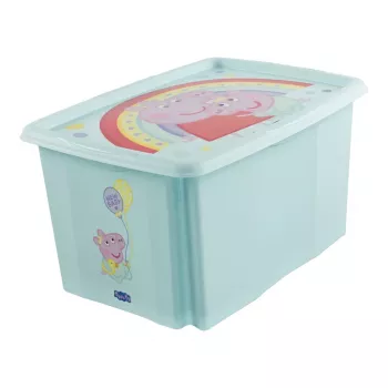 keeeper karolina Peppa Pig dėžė su dangčiu, 45 L, akvamarino spalvos, sukraunama 1223962433600