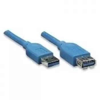 EXSYS EX-K1630-2 USB 3.2 Gen 1 kabelis, USB-A į USB-B, 2 m, mėlynas