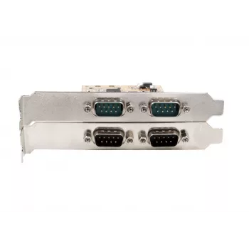 EXSYS EX-45034 PCIe 4 prievadų serijinė RS-232/422/485 plokštė (FTDI)
