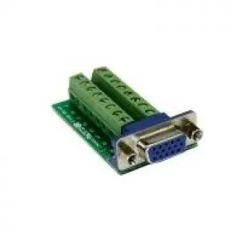 EXSYS EX-49020 VGA 16-pin kabelio adapteris, žalia - sidabrinė