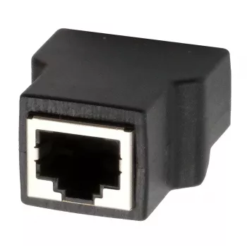 EXSYS EX-49112 RJ45 moteriškas į 8 kontaktų gnybtų bloko adapteris su mygtuku, CAT.5e