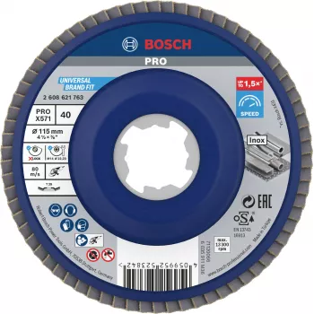 Bosch X-LOCK X571 Best for Metal 2608621763 115 mm G 60 kampinis šlifavimo diskas metalui