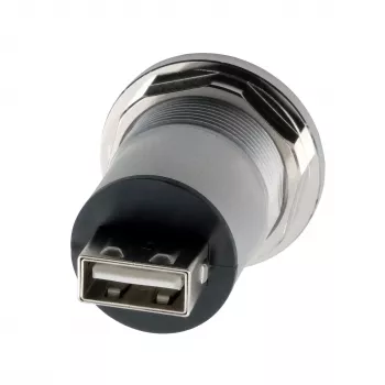 EXSYS EX-49191 skydinio montavimo USB 2.0 adapteris, USB-A moteriškas į USB-A moterišką, metalinis