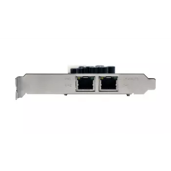 EXSYS EX-6072POE-2 dviejų gigabitinių Ethernet prievadų PCIe tinklo plokštė su PoE, žemo profilio