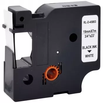 Renkforce RF-LT-D45803 suderinama DYMO D1 etikečių juosta, 19 mm, balta/juoda, 7 m RF-6027838