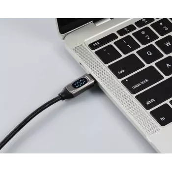 Renkforce USB-C į USB-C kabelis 2.0, 2 m, sidabrinis (metalinis) RF-6249498