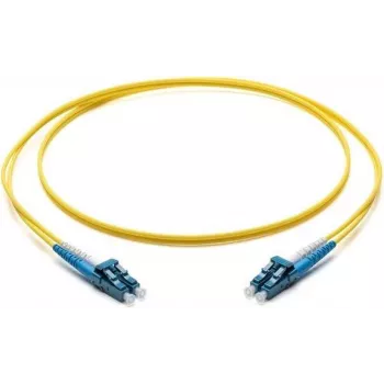 Corning LC/LC OS2 vienmodis dvigubas optinis pataisasausis kabelis, 10m, geltonas F040402G2Z20010M