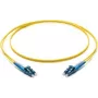 Corning LC/LC OS2 vienmodis dvigubas optinis pataisasausis kabelis, 10m, geltonas F040402G2Z20010M