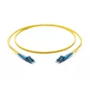 Corning LC/LC OS2 vienmodis dvigubas optinis pataisasausis kabelis, 10m, geltonas F040402G2Z20010M