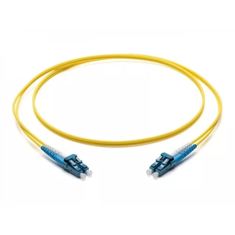 Corning LC/LC OS2 vienmodis dvigubas optinis pataisasausis kabelis, 10m, geltonas F040402G2Z20010M